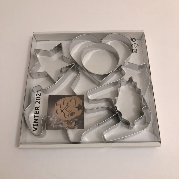 Cookie Cutter Heart Star Leaf Shape Mold 6pc Valentine’s Day Holidays Pastry New - Picture 1 of 2